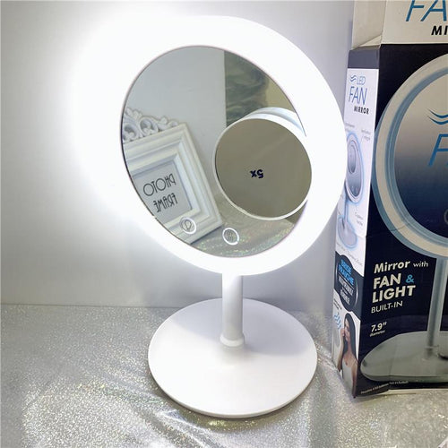 Espejo Led 3 en 1 C/Aumento y Ventilador